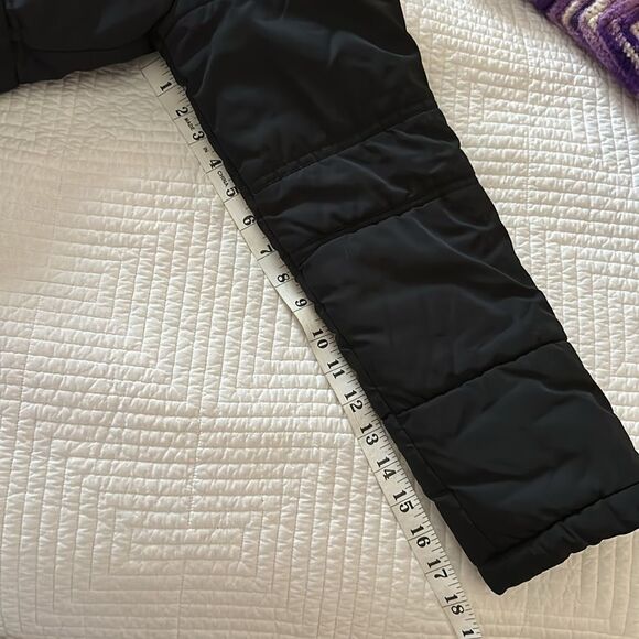 Black Quilted Coat Insulated Winter Trench Puffer Womens Large - Picture 15 of 15